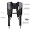 Toughbuilt 1.18 in. L X 6.3 in. W Nylon Suspenders Black/Gray 1 pair TB-CT-51P-2BES - alternate 4